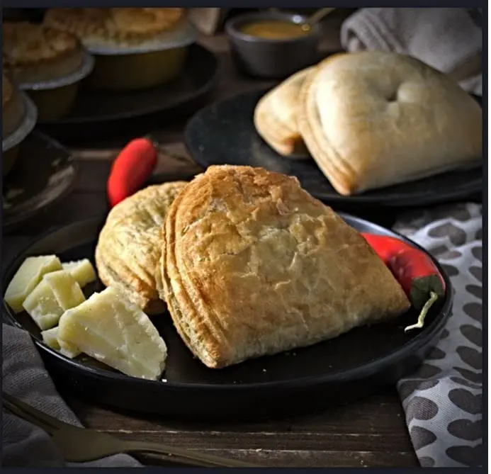 Greenhalgh's Craft Bakery Pasties with gravy buffet