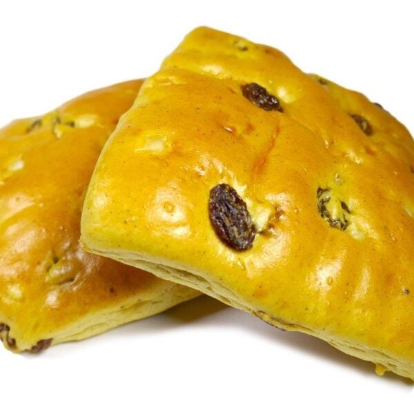 Luxury square fruited teacake sliced box of 45