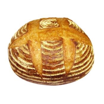 white round sourdough 800g bread