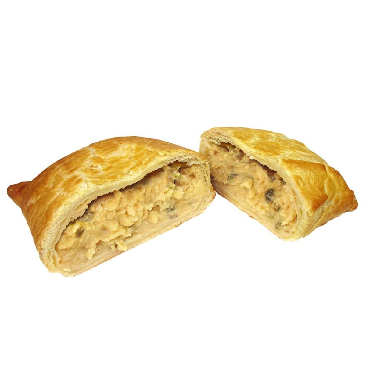 Cheese and Jalapeno Pasty filled with fresh cheese fillings and slices of jalapeno