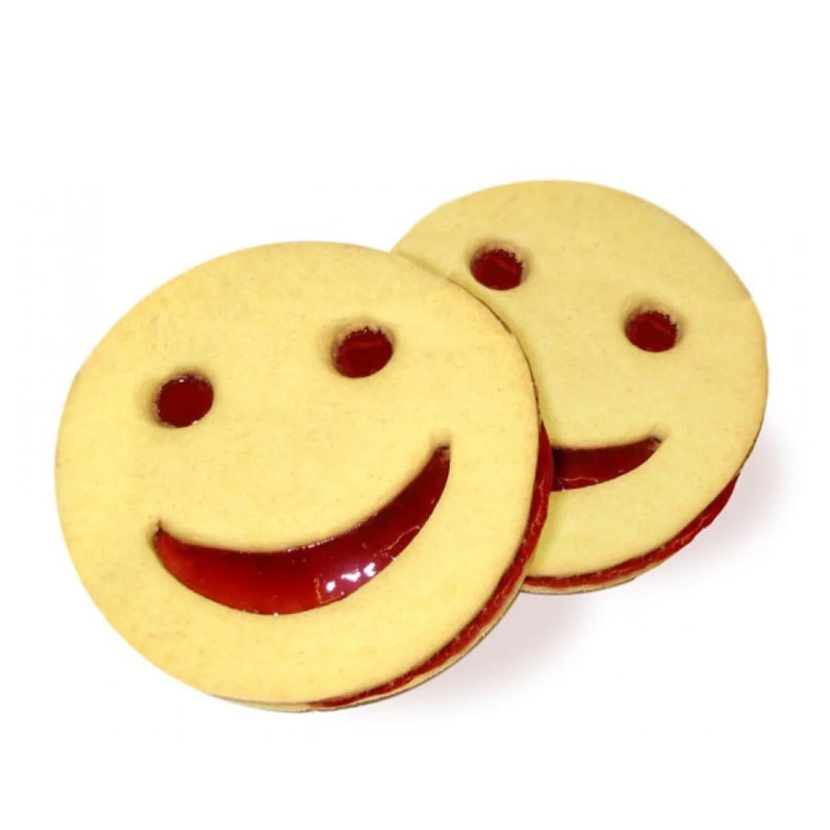jam smiley face biscuit