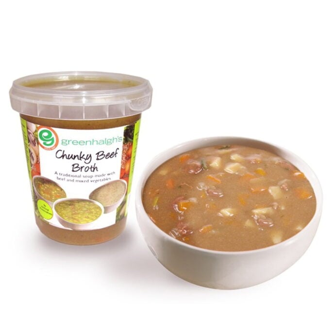 650ml tub of Chunky Beef Soup
