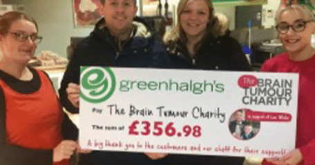 Lee White Cheque Presentation