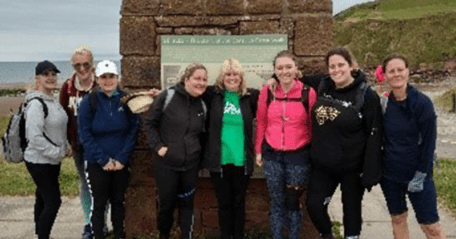 greenhalghs staff walking coast to coast