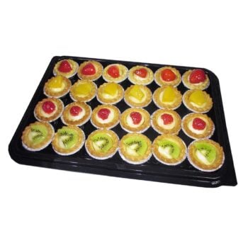 24 piece mini fruit flan platter
