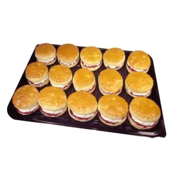 15 piece jam & cream scone platter