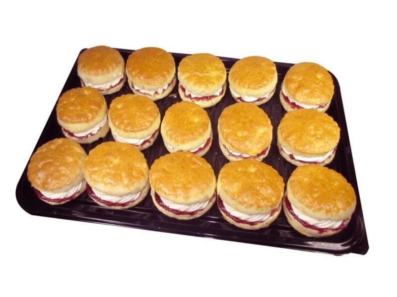 15 piece jam & cream scone platter