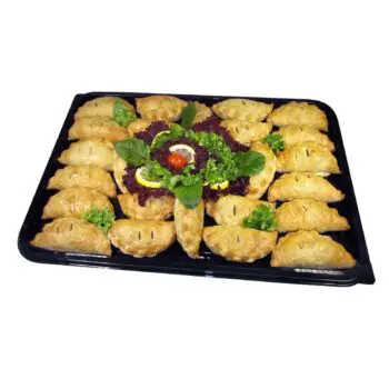28 piece cocktail potato & meat pasty platter