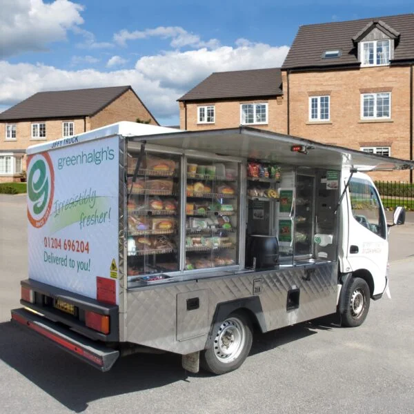 Jiffy Truck Neighbourhood Delivery Home Delivery Service Greenhalgh's Craft Bakery