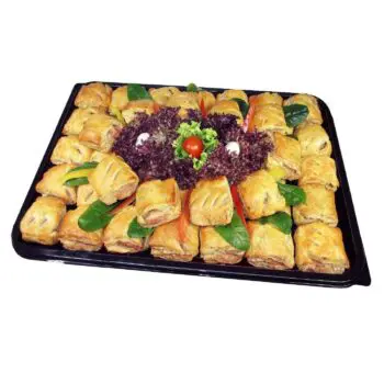greenhalghs 42 piece cocktail sausage roll platter
