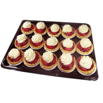 15 piece strawberry flan cake platter