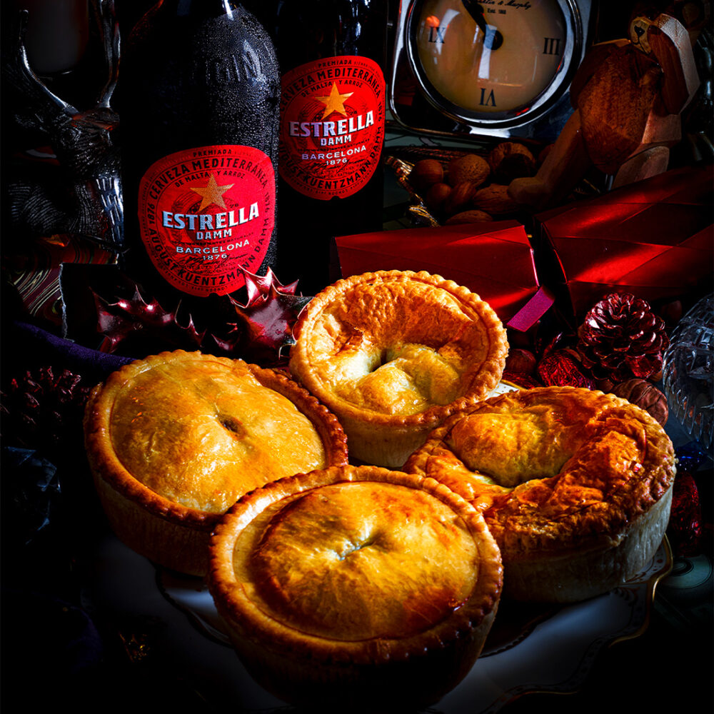 Beer and pie image