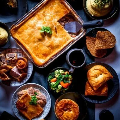 greenhalghs meat and potato party pie and pastys