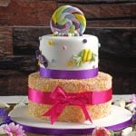 candy land two tier celebration cake