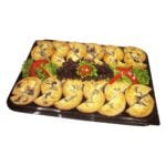 12 piece of mushroom quiche platter