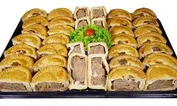 Greenhalgh's Craft Bakery pan pork pie platter