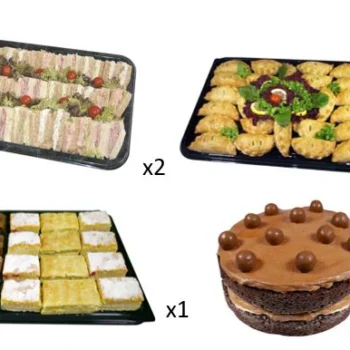 set buffet for 25 guests