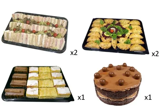 set buffet for 25 guests