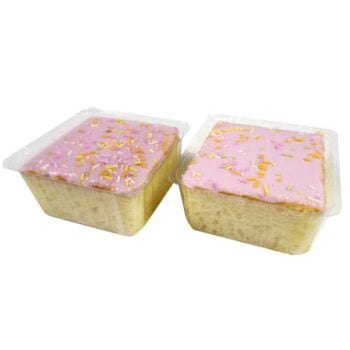 Greenhalghs Craft Bakery Hand Made Pink School Cake