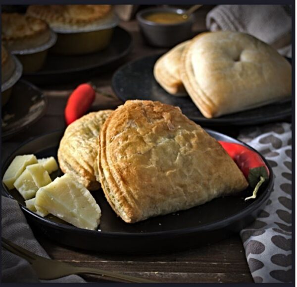 Greenhalghs freshly baked cheese and jalapeno pasty