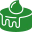 green round cake icon