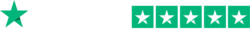 trustpilot logo with 5 white stars