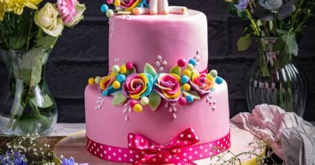 A variety of Greenhalgh's celebration cakes in different sizes, showcasing the customizable options available.