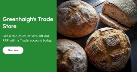 Greenhalgh’s Trade benefits with premium bakery supplies.
