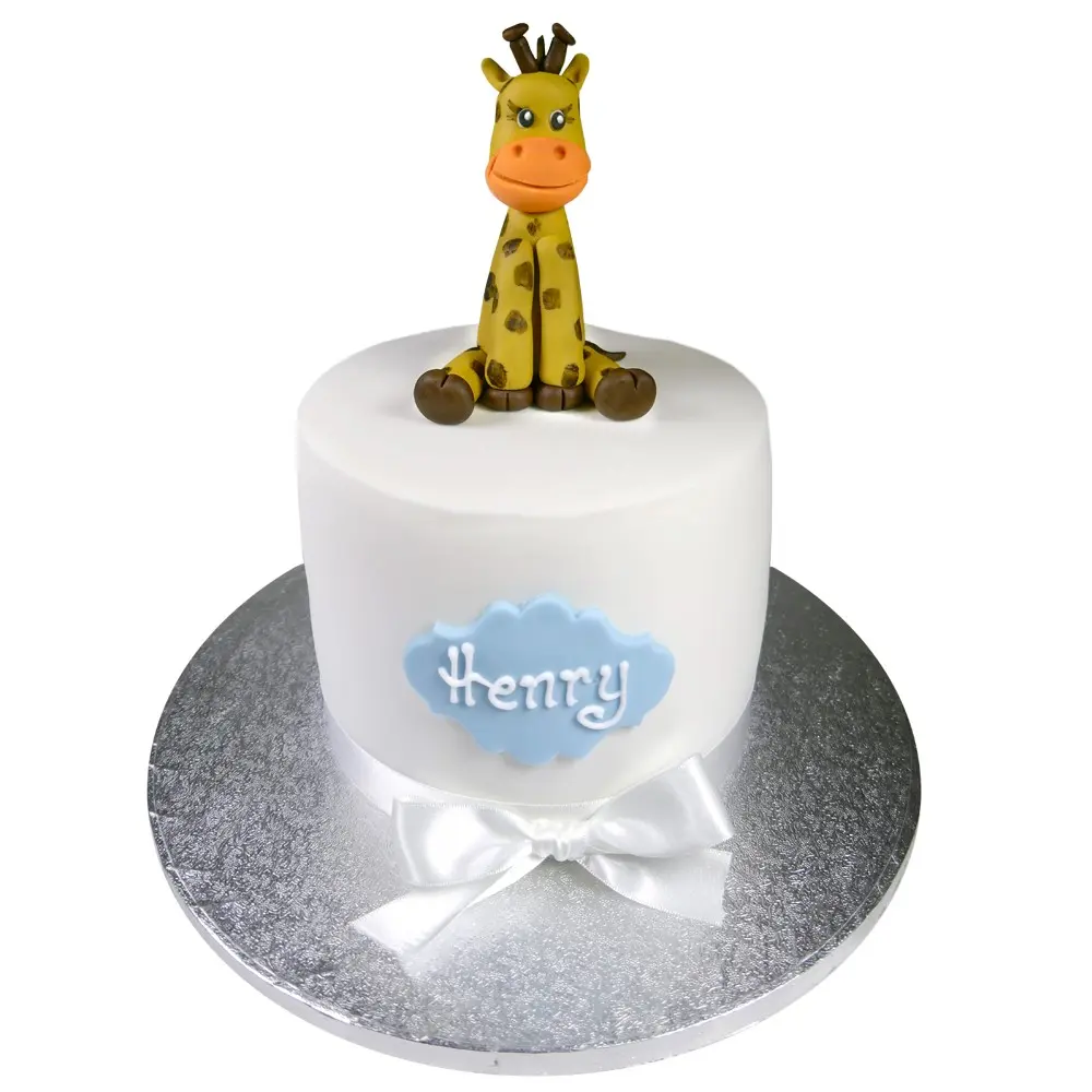 new giraffe cake Greenhalgh's Craft Bakery Safari Birthday Cake
