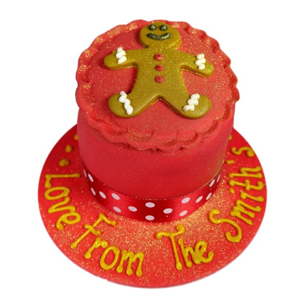 individually handmade Christmas cake