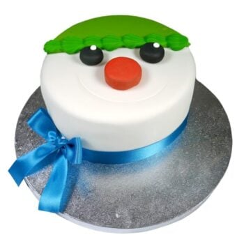 christmas snowman cake