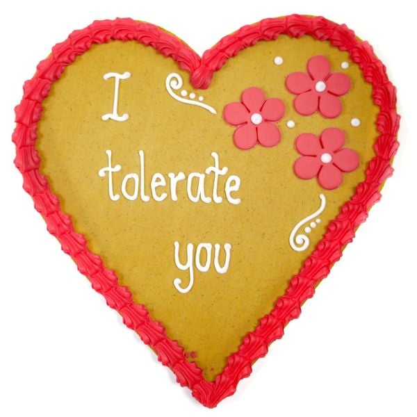 Greenhalgh's Craft Bakery Valentine's day XL GIANT HEART GINGERBEAD