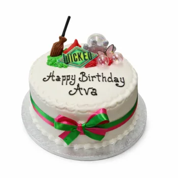 wicked themed birthday cake simple